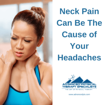 Woman with neck pain.